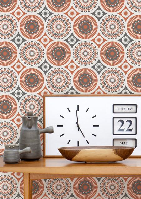 Los papeles pintados de Mini Modern: Paredes alegres