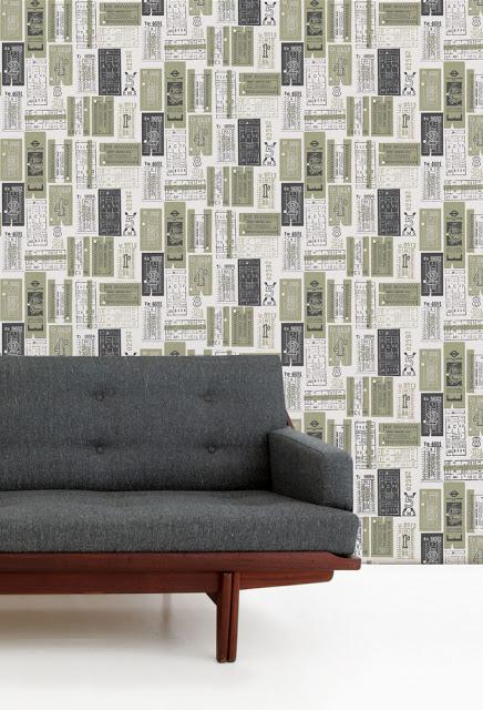 Los papeles pintados de Mini Modern: Paredes alegres