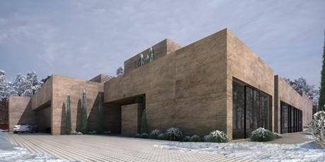 Propuesta de fachada alternativa para la vivienda unifamiliar en Rusia