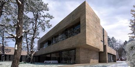 Propuesta de fachada alternativa para la vivienda unifamiliar en Rusia