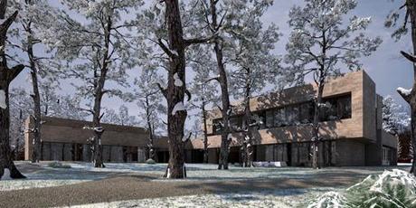 Propuesta de fachada alternativa para la vivienda unifamiliar en Rusia