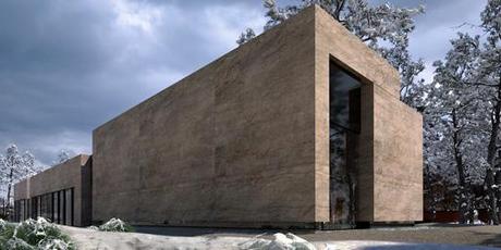 Propuesta de fachada alternativa para la vivienda unifamiliar en Rusia