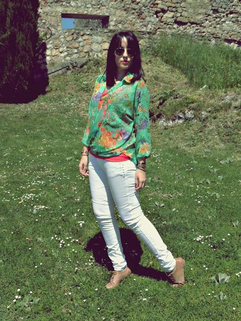 Flowers on Green