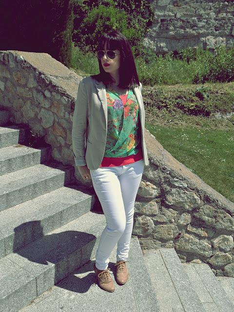 Flowers on Green
