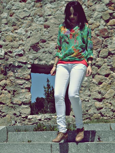 Flowers on Green