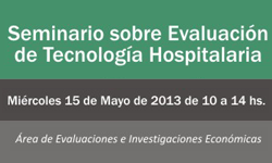 Seminario sobre Evaluacion de Tecnologia Hospitalaria.