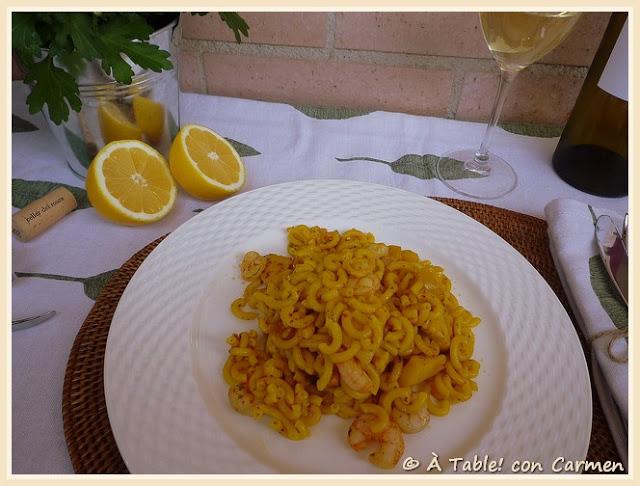 Fideua de Sepia, Emperador y Gamba pelada