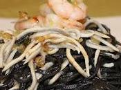 Spaghetti Neri gulas gambas