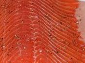 Salmón adobado sal, azúcar hierbas