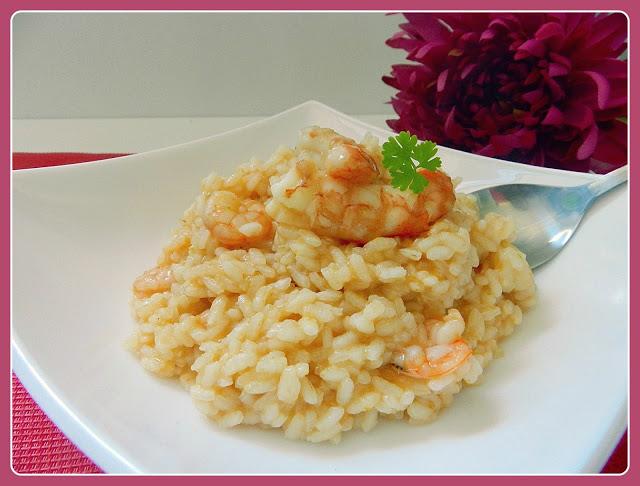 Arroz con gambas