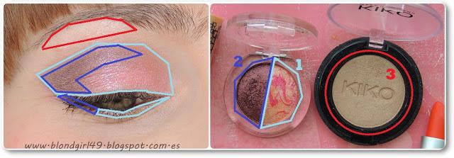 Look de maquillaje en tonos rosados