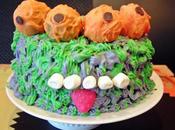 Tarta monstruosa para celebrar años Brujita