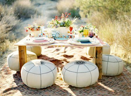 Una boda de estilo navajo, color y aires indios