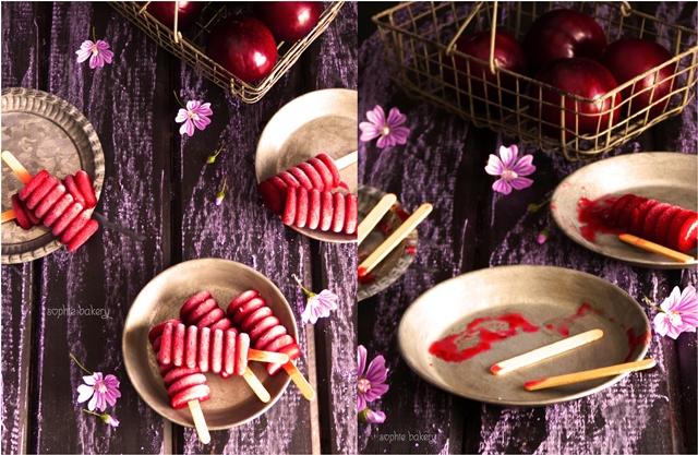 ICE POPS: Polos helados de Ciruela & Vino