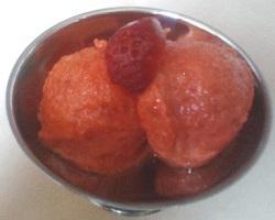 Sorbete de fresa