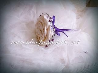 Porta Arras y Porta Alianzas con toques Morados