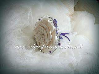 Porta Arras y Porta Alianzas con toques Morados