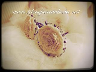 Porta Arras y Porta Alianzas con toques Morados