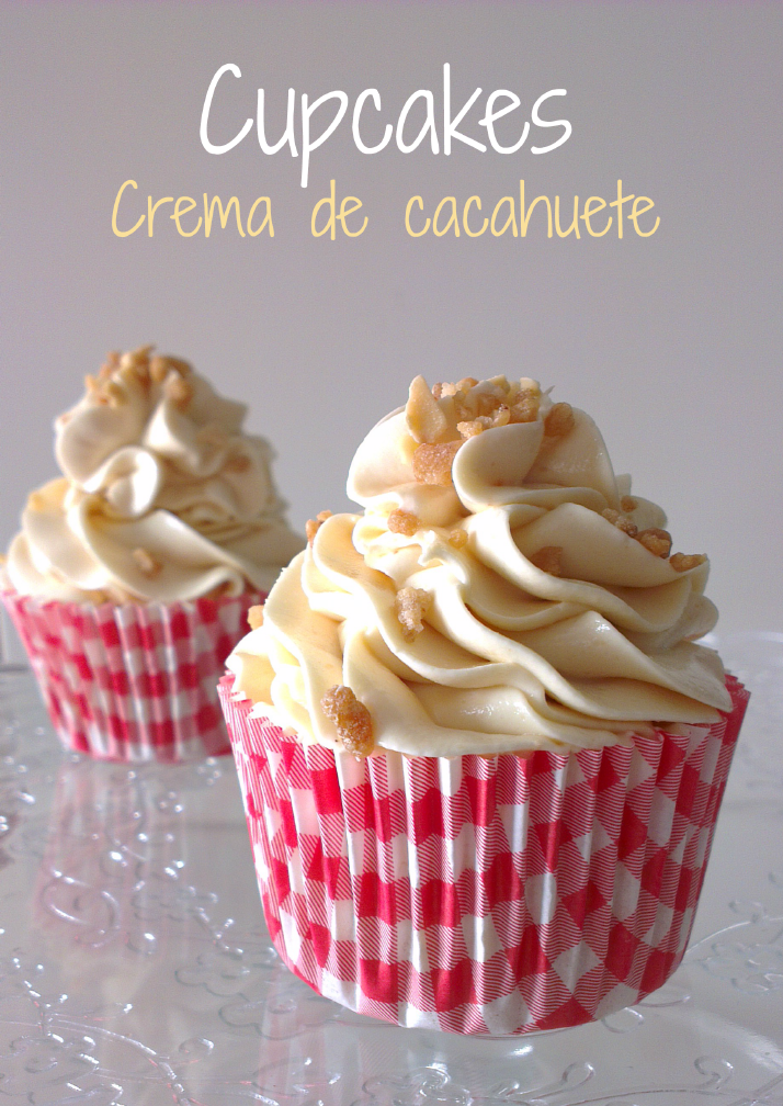 ♥ Cupcakes de crema de cacahuete Nº 19 del reto!!