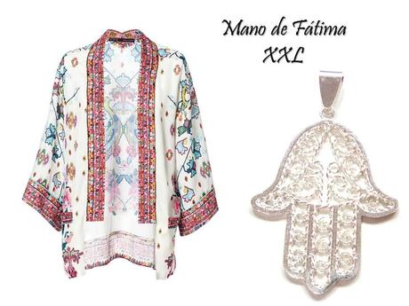 kimono con mano de fatima en plata
