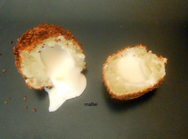 Croquetas líquidas de queso del casar