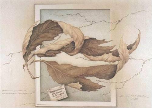 La hoja de mis pensamientos.