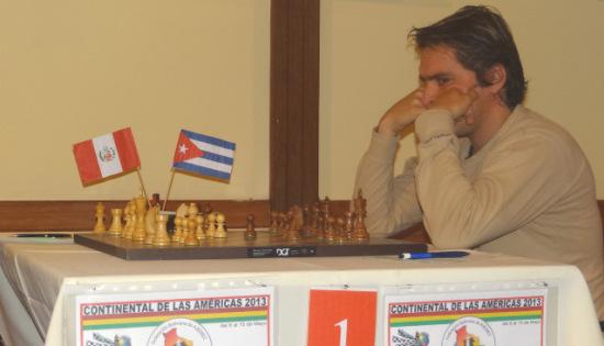 Bruzón necesita ganar en la última ronda (foto tomada de Chess-Results)