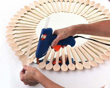 DIY- marco de espejo cucharas, manualidades, homepersonalshopper DIY- marco de espejo cucharas, manualidades, homepersonalshopper