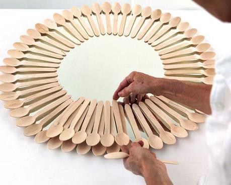 DIY- marco de espejo cucharas, manualidades, homepersonalshopper DIY- marco de espejo cucharas, manualidades, homepersonalshopper