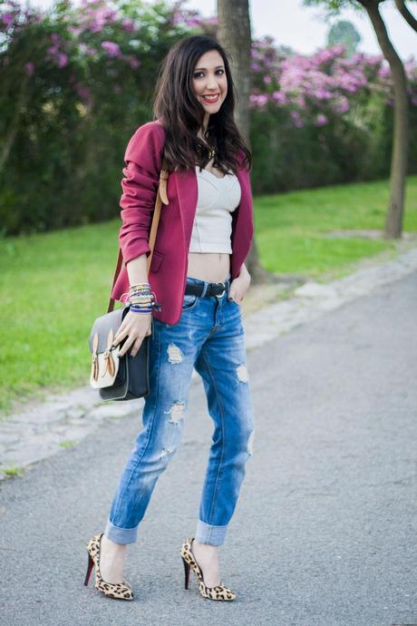 Crop Top Trend And Animal Print Heels