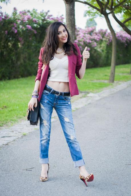 Crop Top Trend And Animal Print Heels