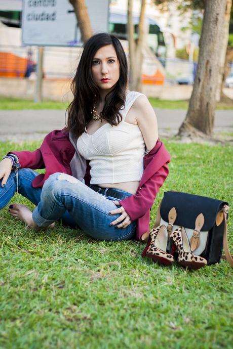 Crop Top Trend And Animal Print Heels