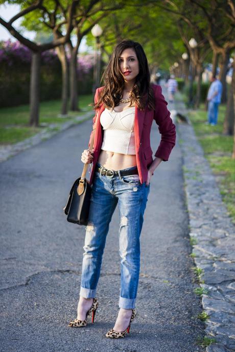 Crop Top Trend And Animal Print Heels
