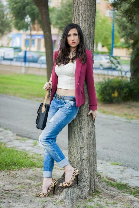 Crop Top Trend And Animal Print Heels