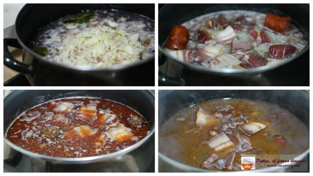 Receta de alubias de Tolosa con chorizo, tocino y lacón