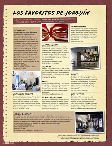 NACE LA NUEVA REVISTA DE DECORACIÓN INTELIGENTE “DECO” DIRIGIDA POR JOAQUÍN TORRES