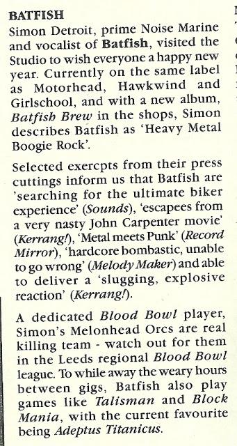 The Batfish Boys y Games Workshop