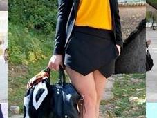 falda pantalón cruzada Zara todo éxito