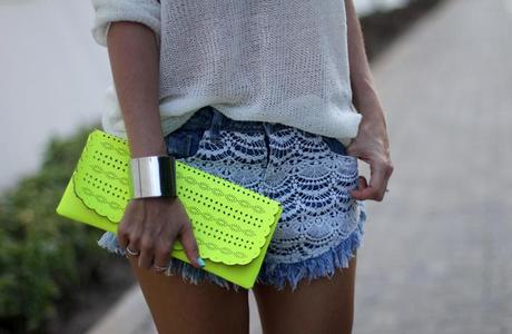 Crochet denim shorts Mónica Sors blog Mes Voyages à Paris