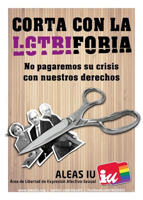 Manifiesto de ALEAS-IU: El 17 de Mayo decimos NO a la LGTBIfobia