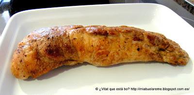 Solomillo de cerdo a la mostaza