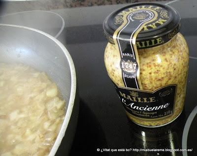 Solomillo de cerdo a la mostaza