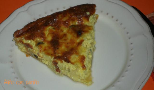 QUICHE DE PUERROS Y MEJILLONES