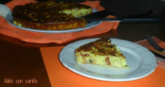 QUICHE DE PUERROS Y MEJILLONES