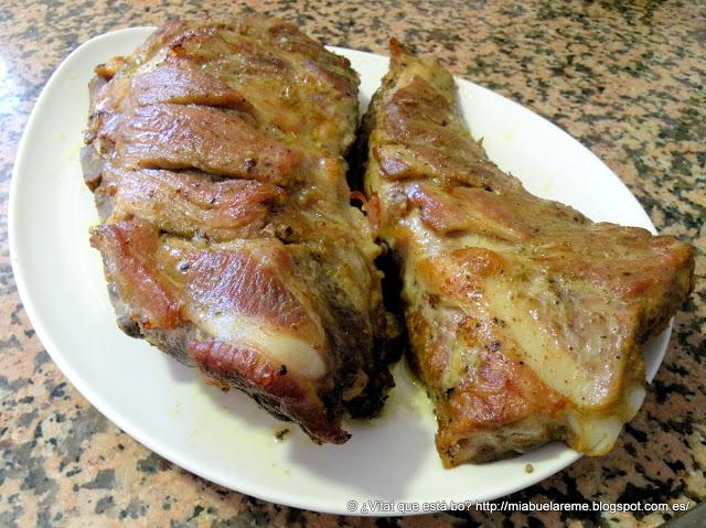 Costillar al horno