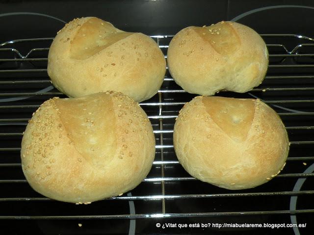 Panecillos para hamburguesas