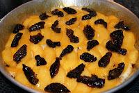 Tarta de Melocoton y Ciruelas pasas