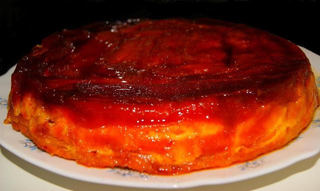 Tarta de Melocoton y Ciruelas pasas