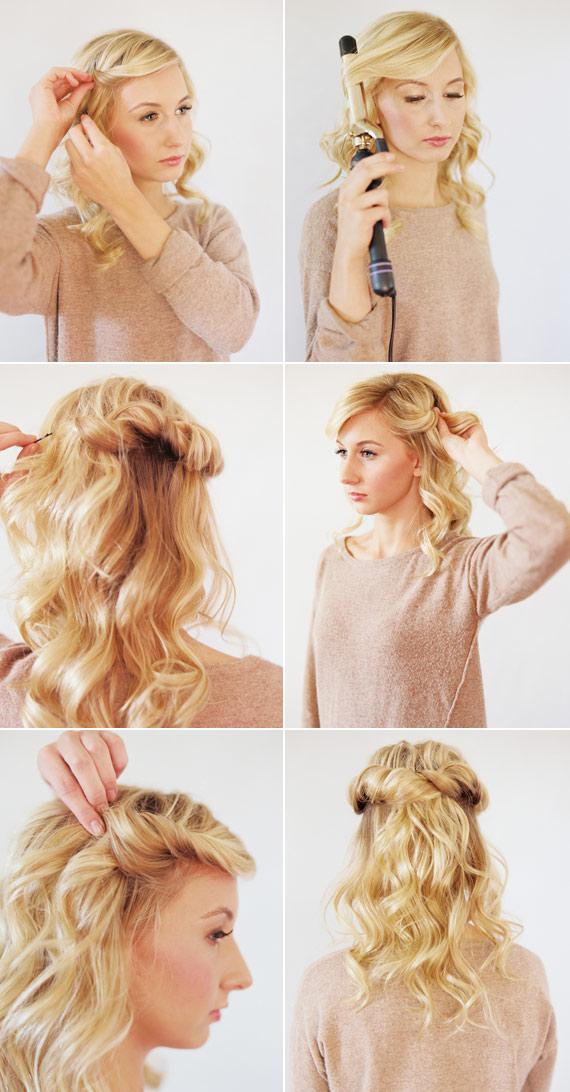 TUTORIAL Semi recogido con ondas y DIY