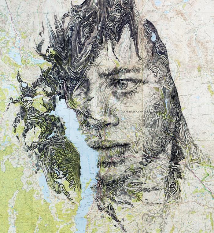 Ed Fairburn – Retratos ocultos en mapas